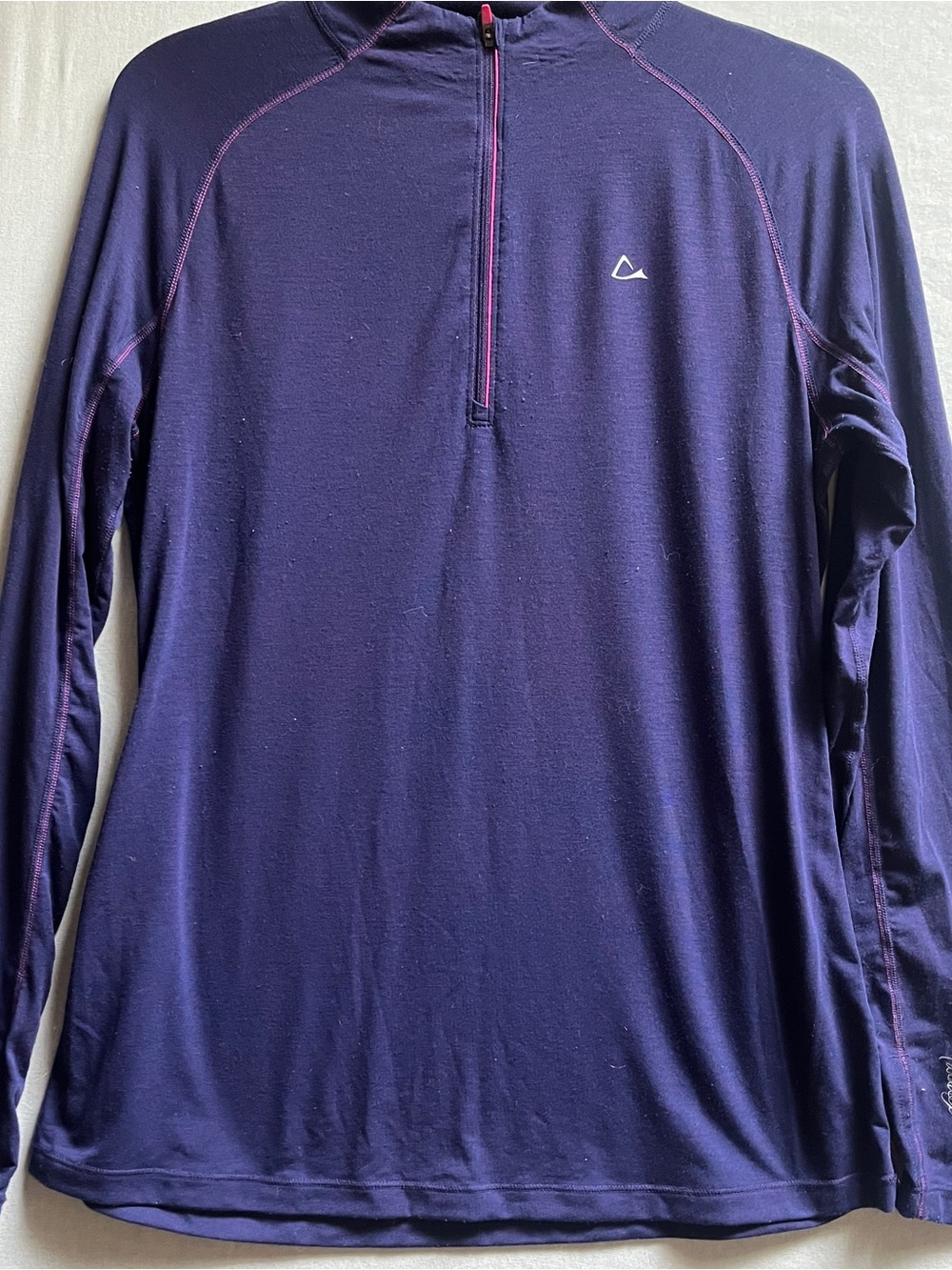 Paradox Merino Blend Purple Half-Zip Active Layering Top L